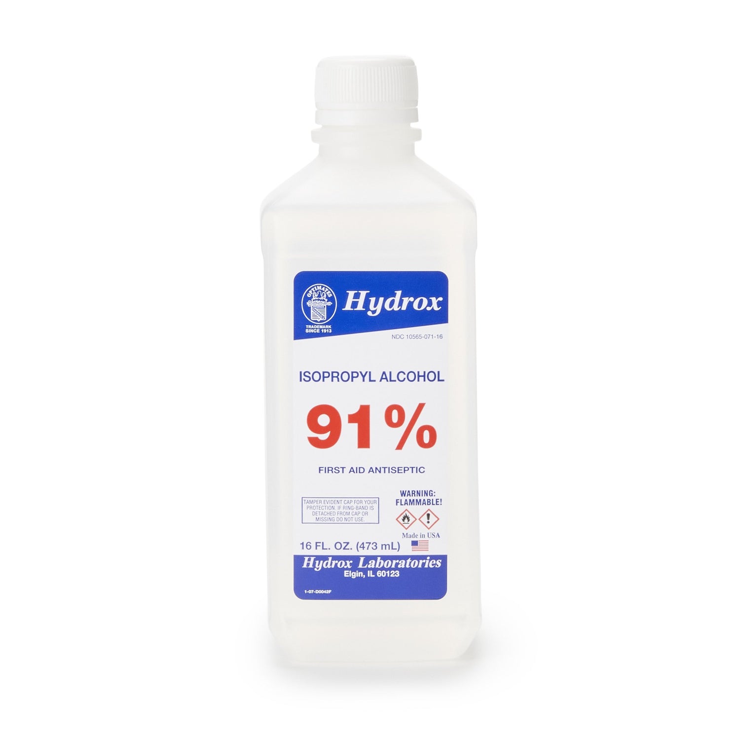 Antiseptic Isopropyl Alcohol McKesson Brand Topical Liquid 16 oz. Bottle - BeHope