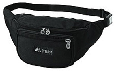 Fanny Pack Black Polyester 13.5 X 5.5 X 3.5 Inch - BeHope