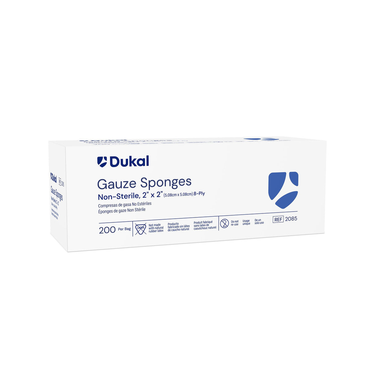 Gauze Sponge Dukal™ 2 X 2 Inch 8-Ply NonSterile 200 per Pack - BeHope