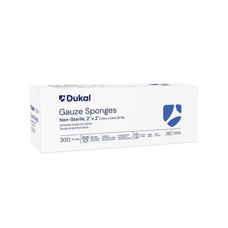 Gauze Sponge Dukal™ 2 X 2 Inch 8-Ply NonSterile 200 per Pack - BeHope