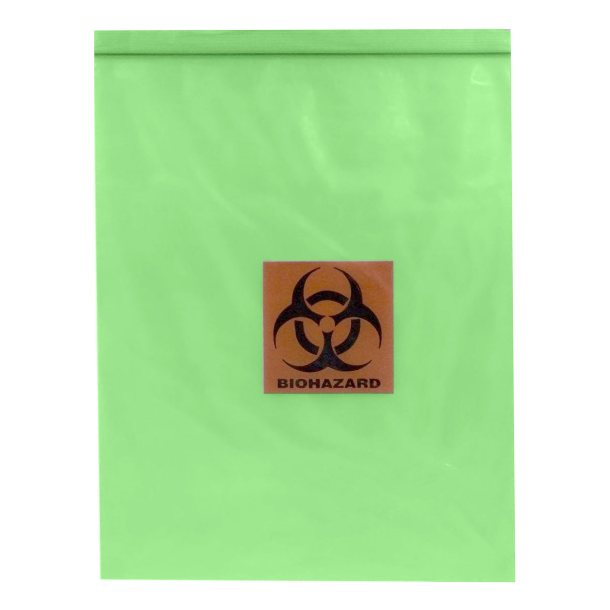 Specimen Transport Bag 12 X 15 Inch Zip Closure Biohazard Symbol NonSterile - BeHope