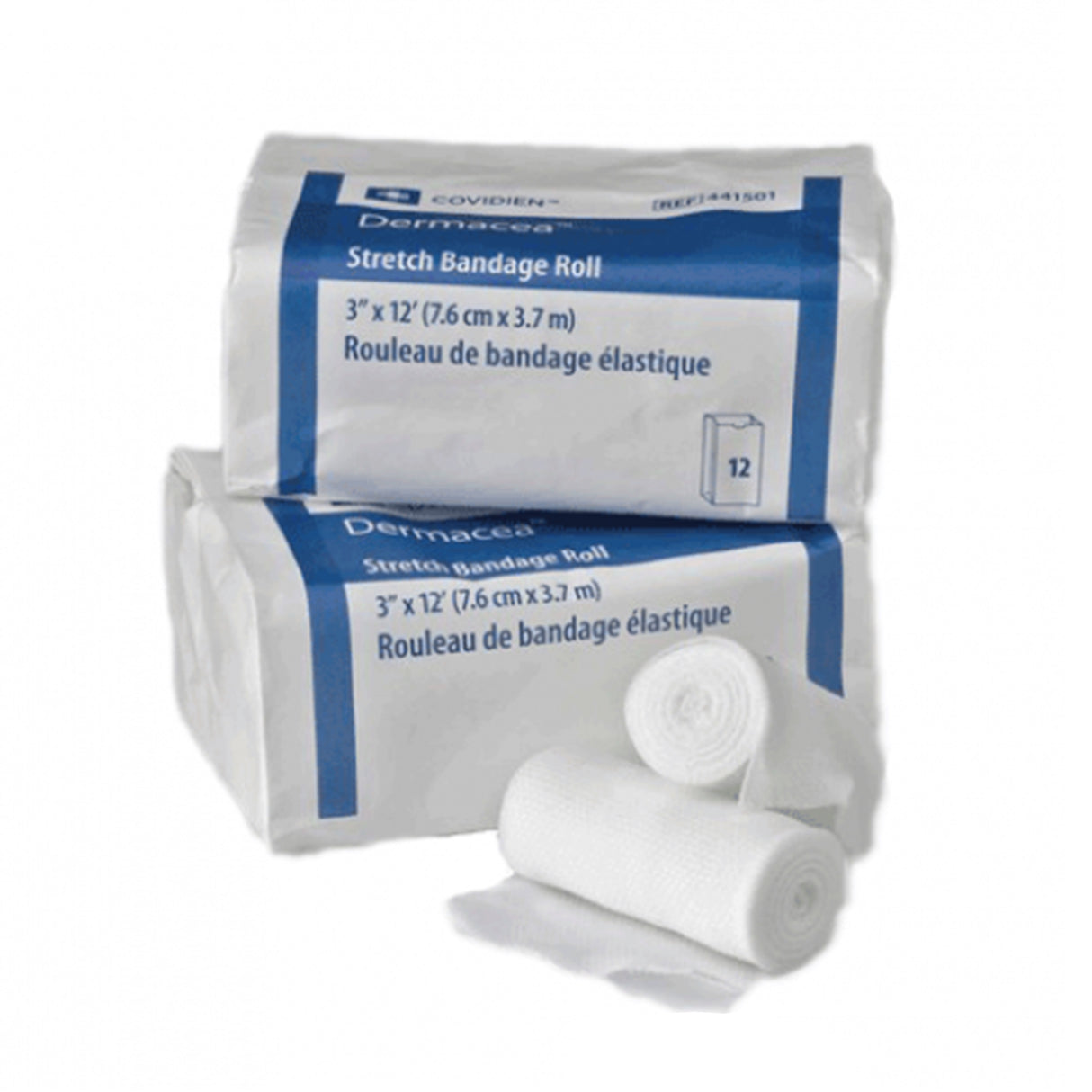 Conforming Bandage Dermacea™ 3 Inch X 4 Yard 1-Ply NonSterile 12 per Pack - BeHope