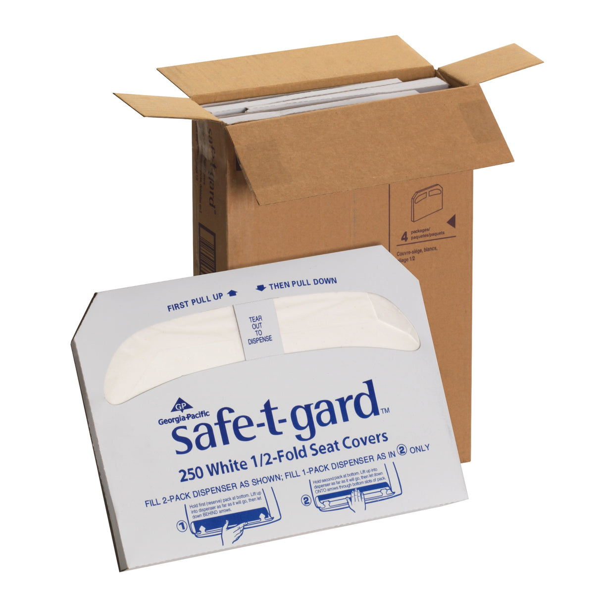 Toilet Seat Cover Safe-T-Gard™ Half Fold 16.8 X 14.3 Inch - BeHope