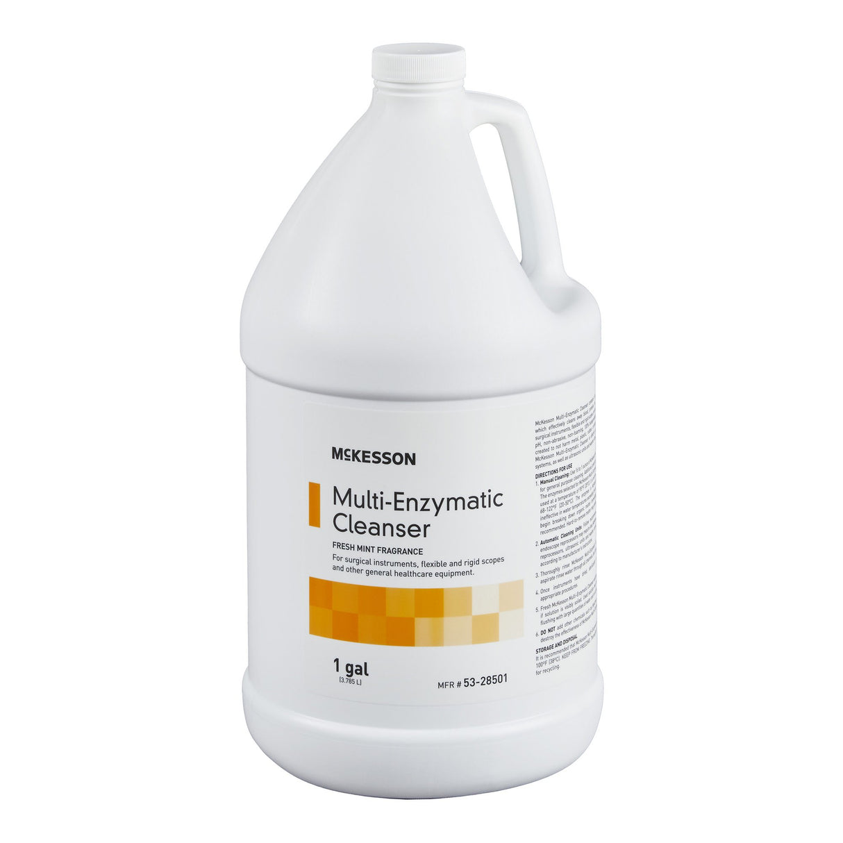 Multi-Enzymatic Instrument Detergent McKesson Liquid 1 gal. Jug Fresh Mint Scent - BeHope