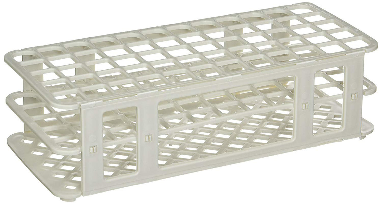 Stacking Test Tube Rack Globe® Scientific 456500 Series 60 Place 16 to 17 mm Tube Size White 2-4/5 X 4-1/8 X 9-3/5 Inch - BeHope