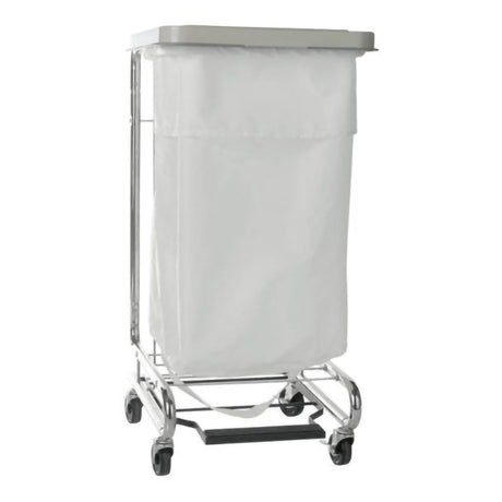 Hamper Stand McKesson General Purpose Rectangular Opening 30 to 33 gal. Capacity Foot Pedal Self-Closing Lid - BeHope
