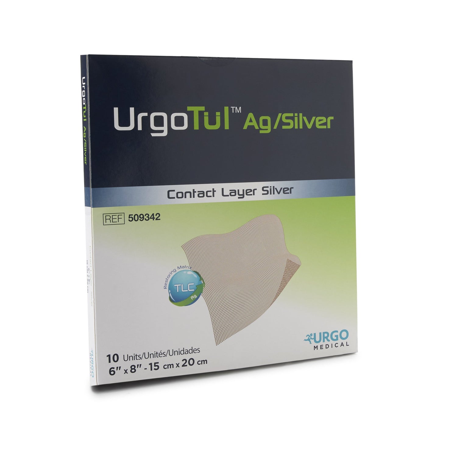 Silver Wound Contact Layer Dressing UrgoTul™AG/Silver 6 X 8 Inch Rectangle Sterile - BeHope