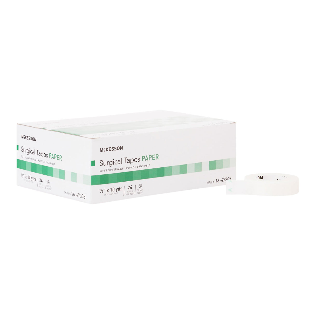 Medical Tape McKesson White 1/2 Inch X 10 Yard Paper NonSterile - BeHope