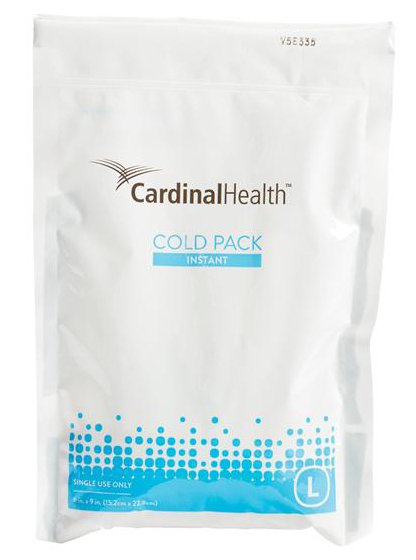 Instant Cold Pack Cardinal Health™ General Purpose Large 6 X 9 Inch Plastic / Ammonium Nitrate / Water Disposable - BeHope
