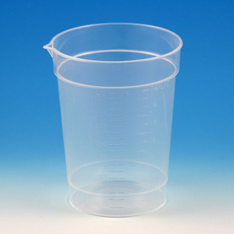 Specimen Container with Pour Spout 2-1/8 X 3-7/16 Inch 192 mL (6.5 oz.) Without Closure Unprinted NonSterile - BeHope