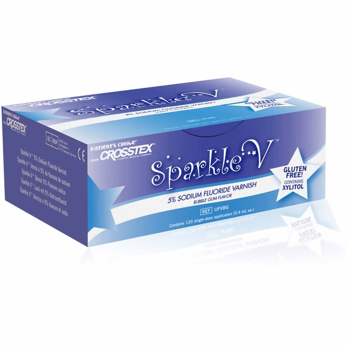 Sparkle V™ Fluoride Treatment 0.4 mL X 120 per Box Bubblegum Flavor - BeHope