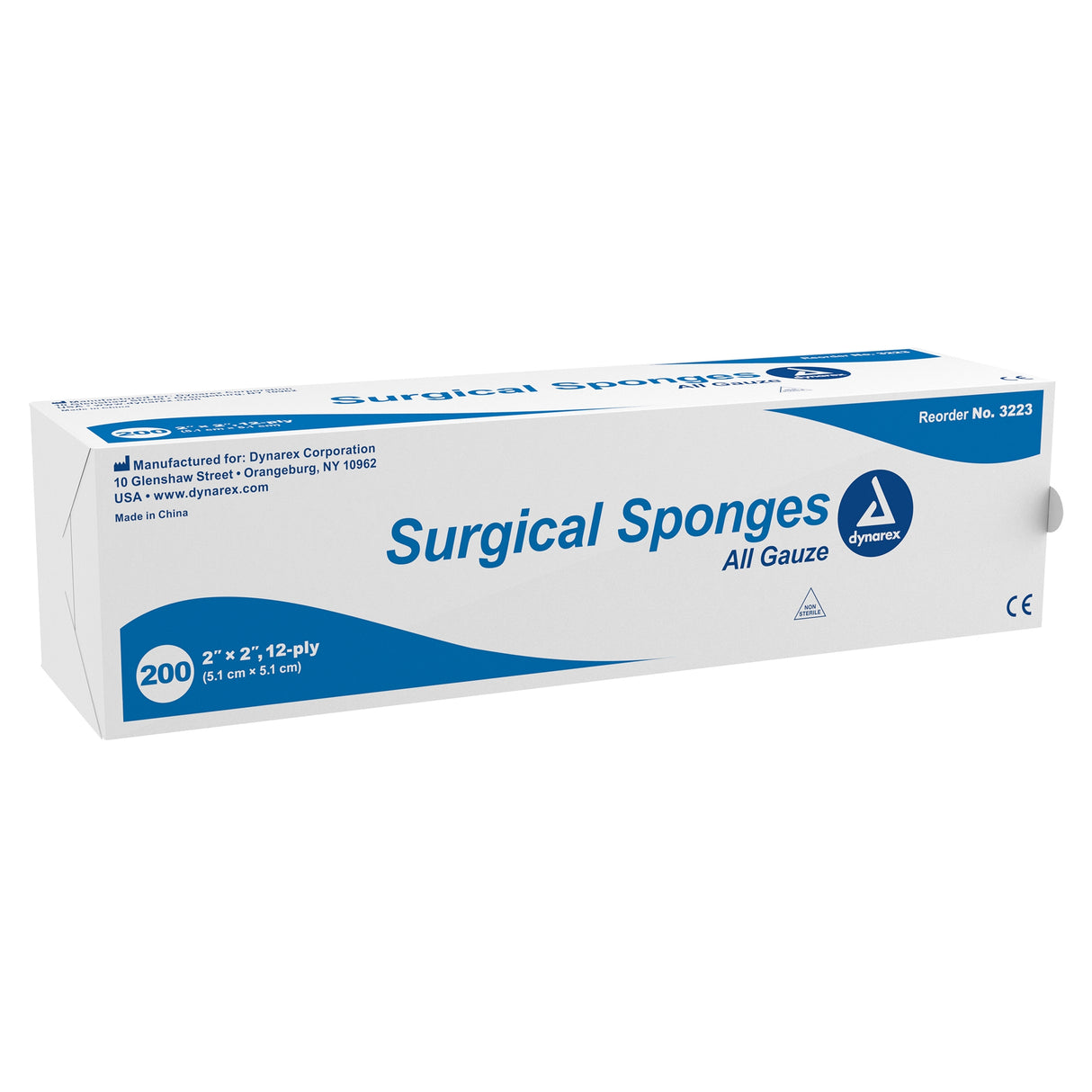 Gauze Sponge Dynarex® 2 X 2 Inch 12-Ply NonSterile 200 per Pack - BeHope