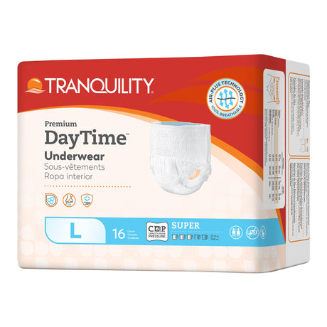 Unisex Adult Absorbent Underwear Tranquility® Premium DayTime™ Pull On with Tear Away Seams Large Disposable Heavy Absorbency - BeHope