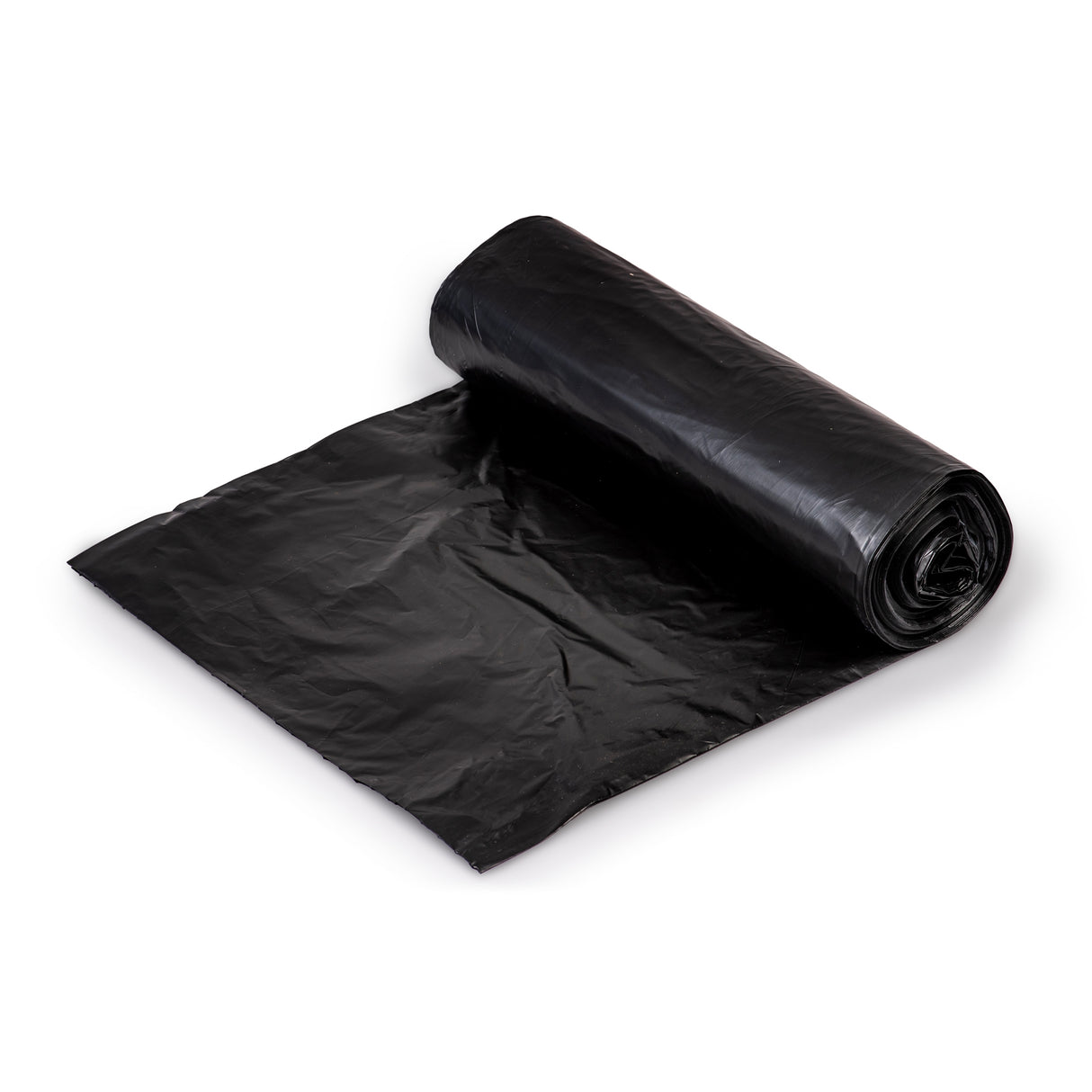 Trash Bag Colonial Bag 15 gal. Black HDPE 8 Mic. 24 X 33 Inch X-Seal Bottom Coreless Roll - BeHope