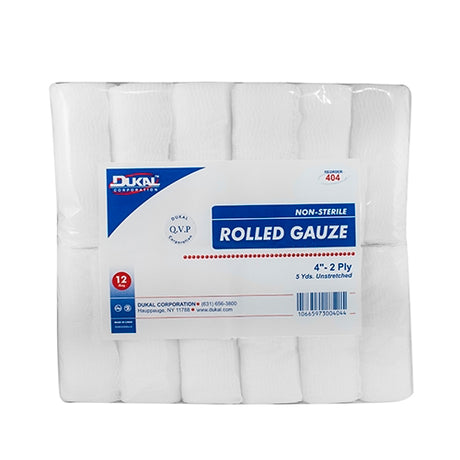 Conforming Bandage Dukal™ 4 Inch X 5 Yard 2-Ply NonSterile 12 per Pack - BeHope
