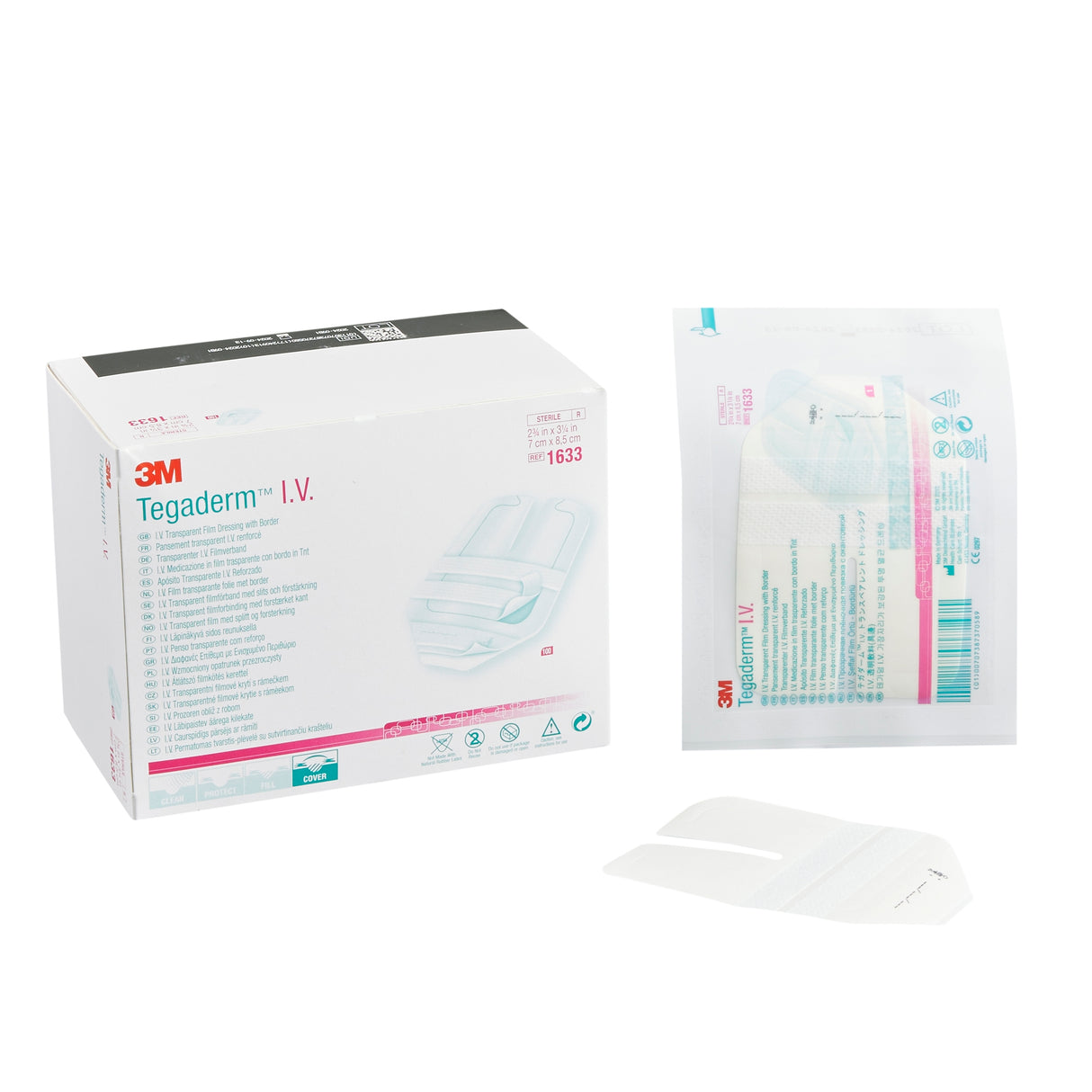 I.V. Dressing 3M™ Tegaderm™ Adhesive / Film 2-3/4 X 3-1/4 Inch Sterile - BeHope