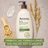 Hand and Body Moisturizer Aveeno® Daily Moisturizing 18 oz. Pump Bottle Unscented Lotion - BeHope