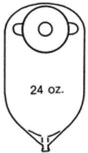 Urostomy Pouch Nu-Hope™ One-Piece System 11 Inch Length Round, Flat, Pre-Cut 3/4 Inch Stoma - BeHope