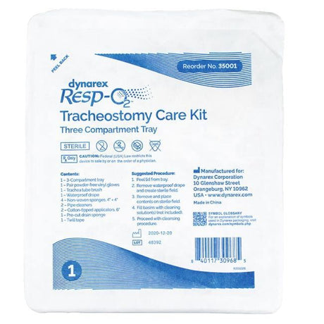 Tracheostomy Care Kit Dynarex Comprehensive Airway Management - BeHope