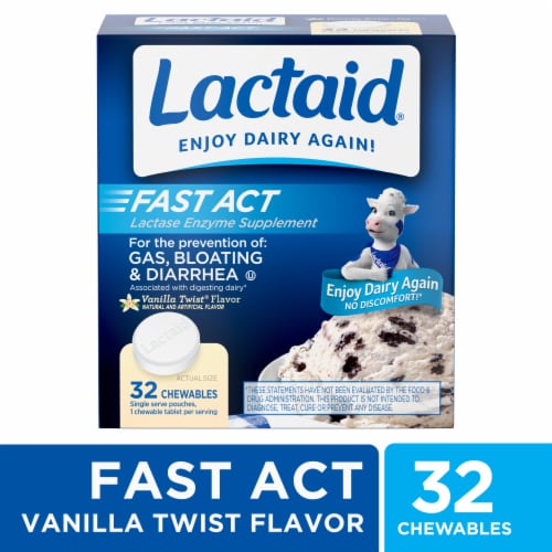 Dietary Supplement Lactaid® Chewable Tablet 32 Per Box - Behope