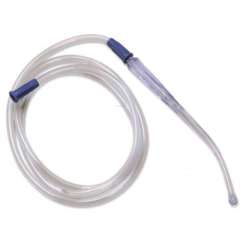 Yankauer Style Suction Tube Handle with Tubing, Non-Vented, Sterile - BeHope