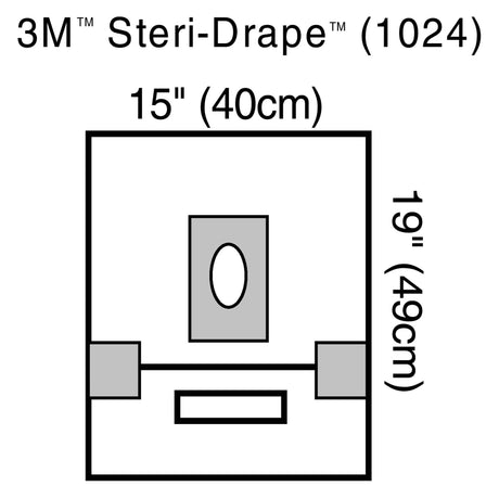 EENT Drape 3M™ Steri-Drape™ Small Aperture Drape 15 W X 19 L Inch Sterile - BeHope