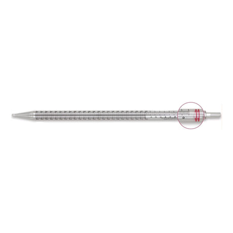 McKesson Serological Pipette 25 mL 0.2 mL Graduation Increments / 10 mL Negative Graduations Sterile - BeHope