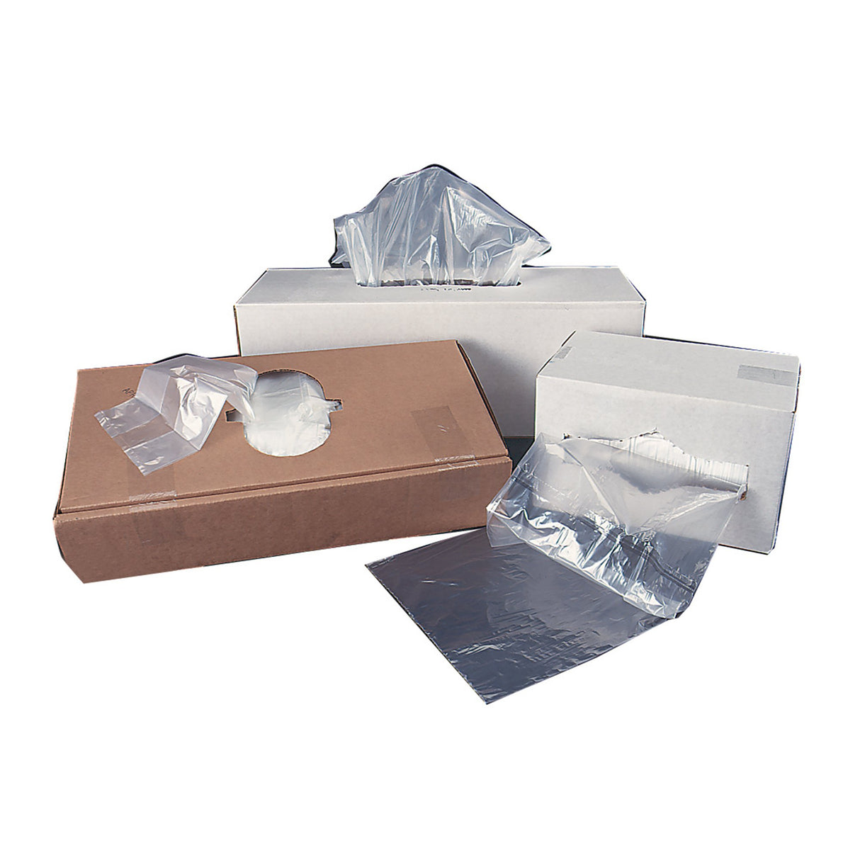 Trash Bag Colonial Bag 60 gal. Clear Plastic 3 mil 38 X 60 Inch X-Seal Bottom Flat Pack