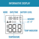 Non-Contact Skin Surface Thermometer HealthSmart® Infrared Skin Probe Handheld - BeHope