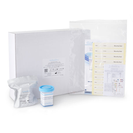 Drugs of Abuse Test Kit CLIAwaived™ AMP, BAR, BUP, BZO, COC, mAMP/MET, MDMA, MTD, THC, OPI 300, OXY, PCP (CR, OX, SG) 25 Tests CLIA Waived - BeHope