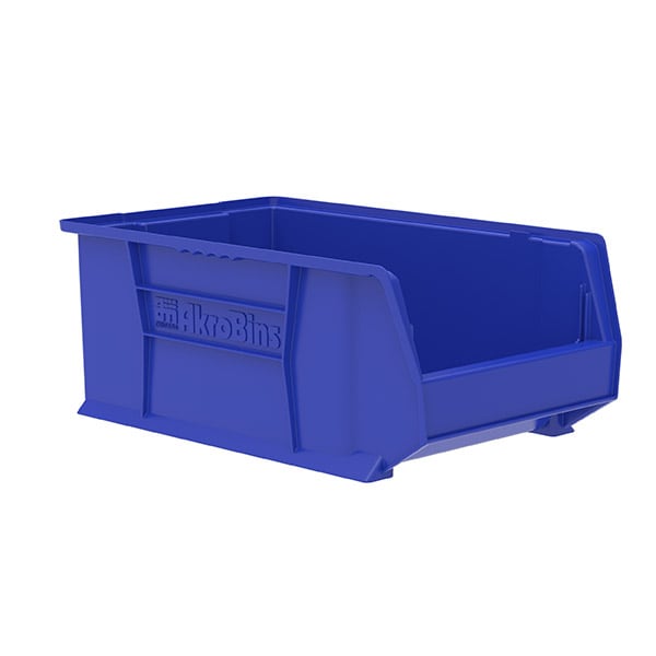 Storage Bin Akrobins® Super-size Blue Plastic 8 X 12-3/8 X 20 Inch - Behope