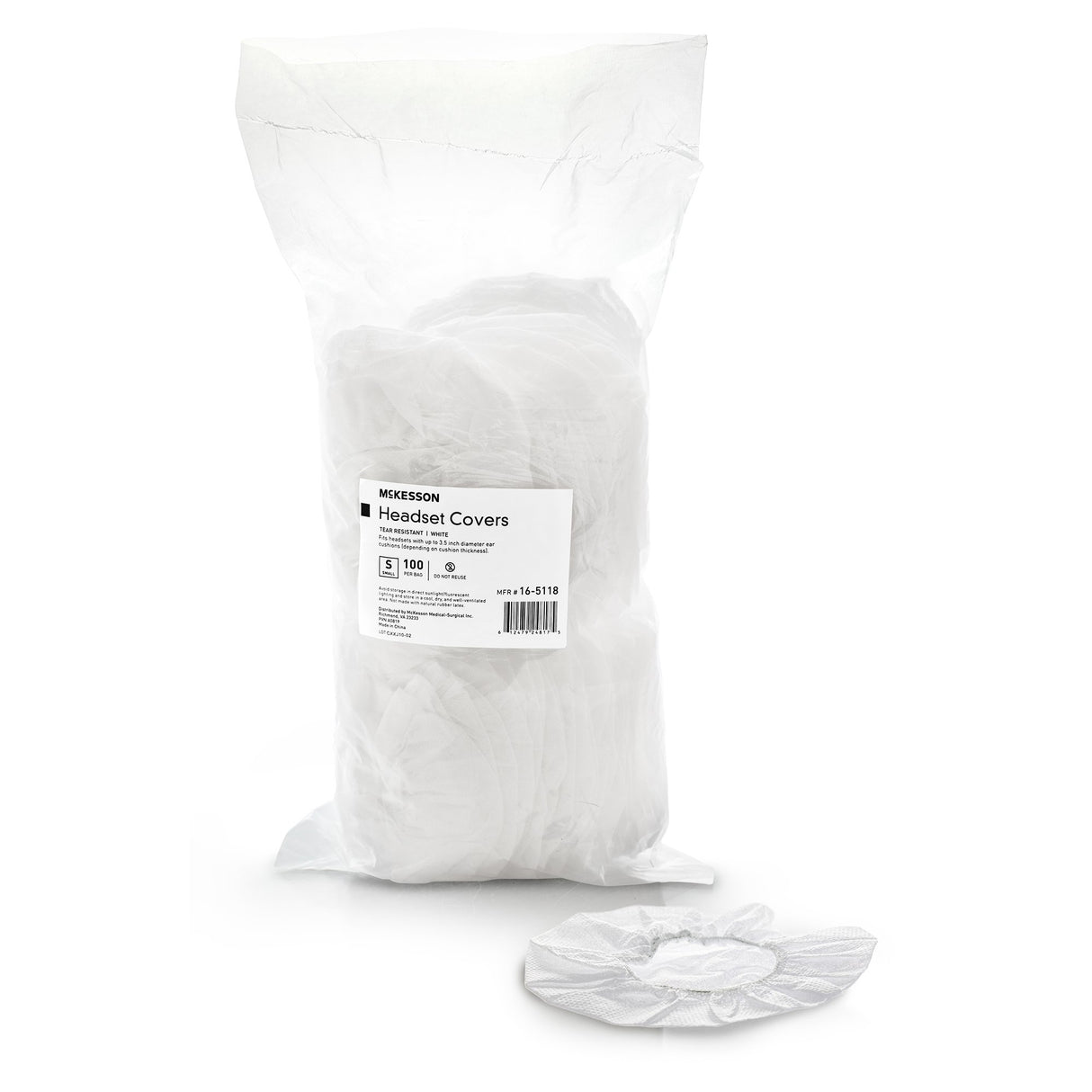 Sanitary Headset Cover McKesson Small For Earmuff of Most Headphones - BeHope