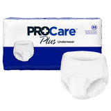 Unisex Adult Absorbent Underwear ProCare™ Plus Pull On with Tear Away Seams Large Disposable Moderate Absorbency - BeHope