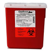 Sharps Container OakRidge™ Translucent Red Base 6-1/3 L X 4-2/3 W X 6-1/3 H Inch Vertical Entry 0.55 Gallon - BeHope