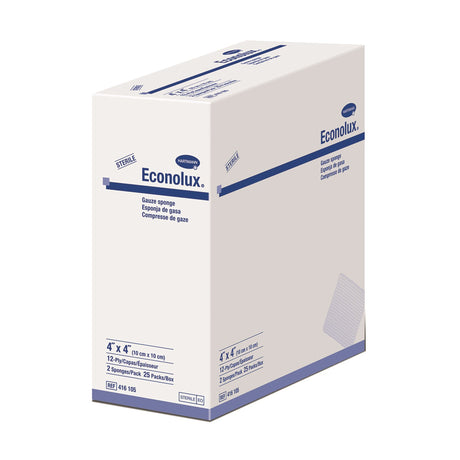 Gauze Sponge Econolux® 4 X 4 Inch 12-Ply Sterile 2 per Pack - BeHope