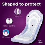 Bladder Control Pad Poise Fresh Protection 15.9 Inch Length Heavy Absorbency Sodium Polyacrylate Core One Size Fits Most