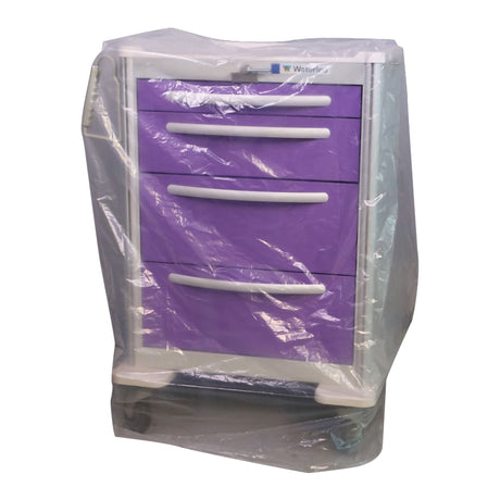 Cart Cover Waterloo Clear Plastic 33 W X 23 D X 42 H Inch Open Ended - BeHope