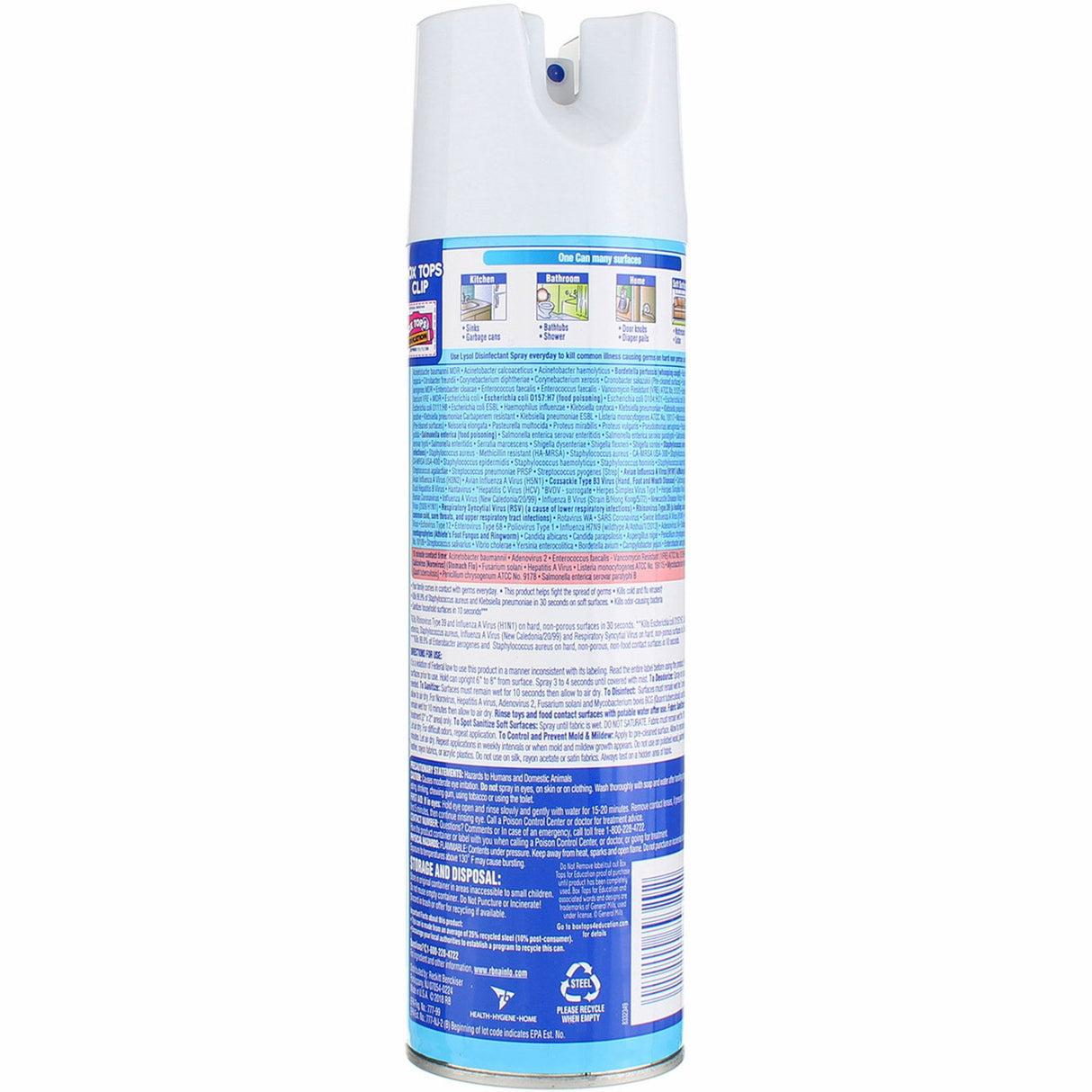 Lysol Surface Disinfectant Alcohol Based Aerosol Spray Liquid 19 oz. Can Crisp Linen Scent NonSterile