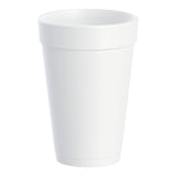 Insulated Drinking Cup Dart® 16 oz. White Styrofoam Disposable - BeHope