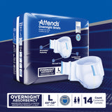 Unisex Adult Incontinence Brief Attends® Overnight Large Disposable Heavy Absorbency - BeHope