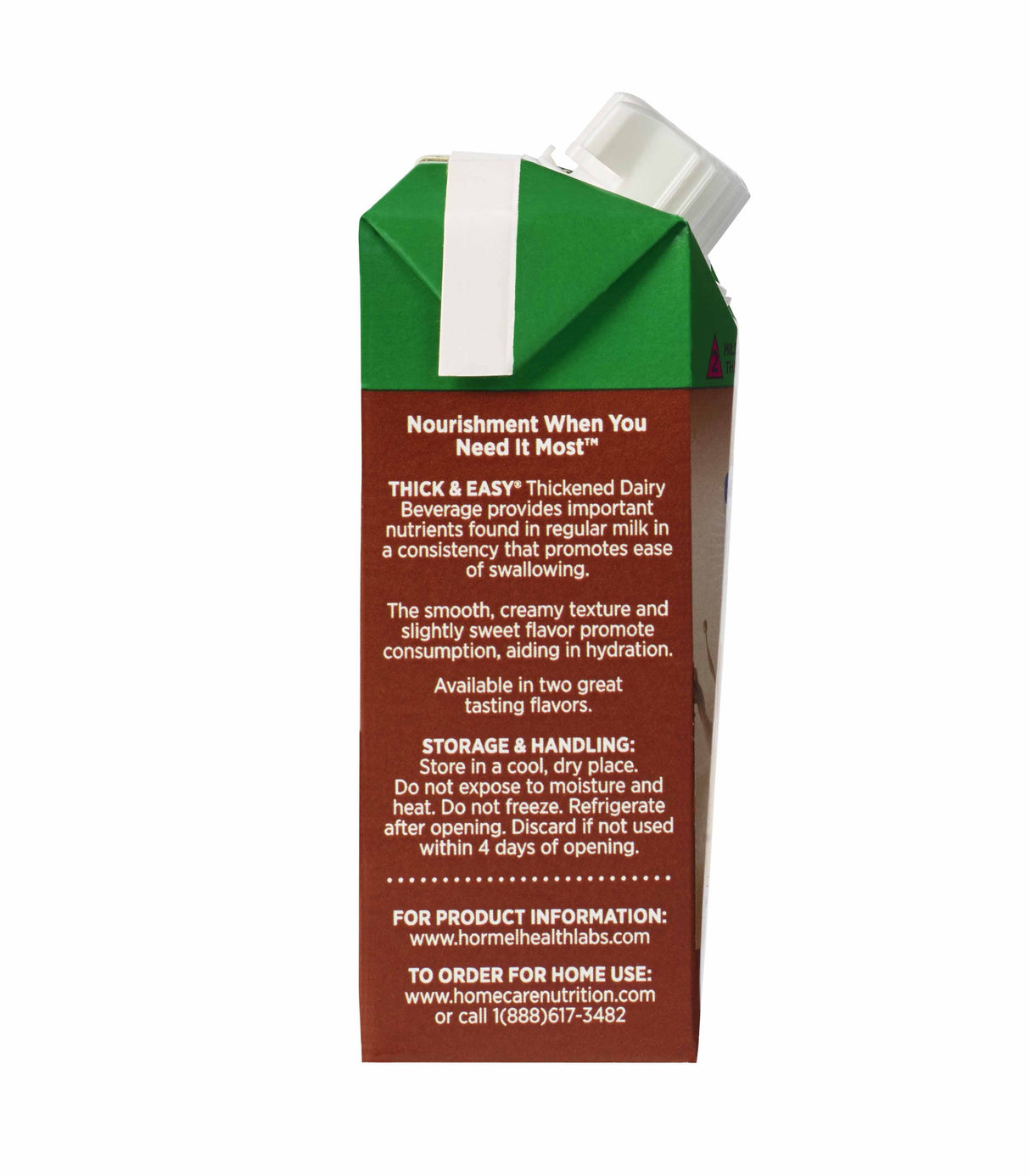 Thickened Beverage Thick & Easy® Dairy 8 oz. Carton Chocolate Flavor Liquid IDDSI Level 2 Mildly Thick - BeHope