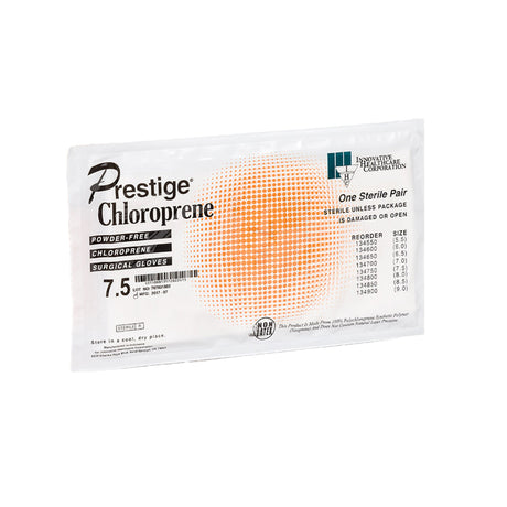 Surgical Glove DermAssist® Prestige® Size 7.5 Sterile Polyisoprene Standard Cuff Length Fully Textured Ivory Not Chemo Approved - BeHope