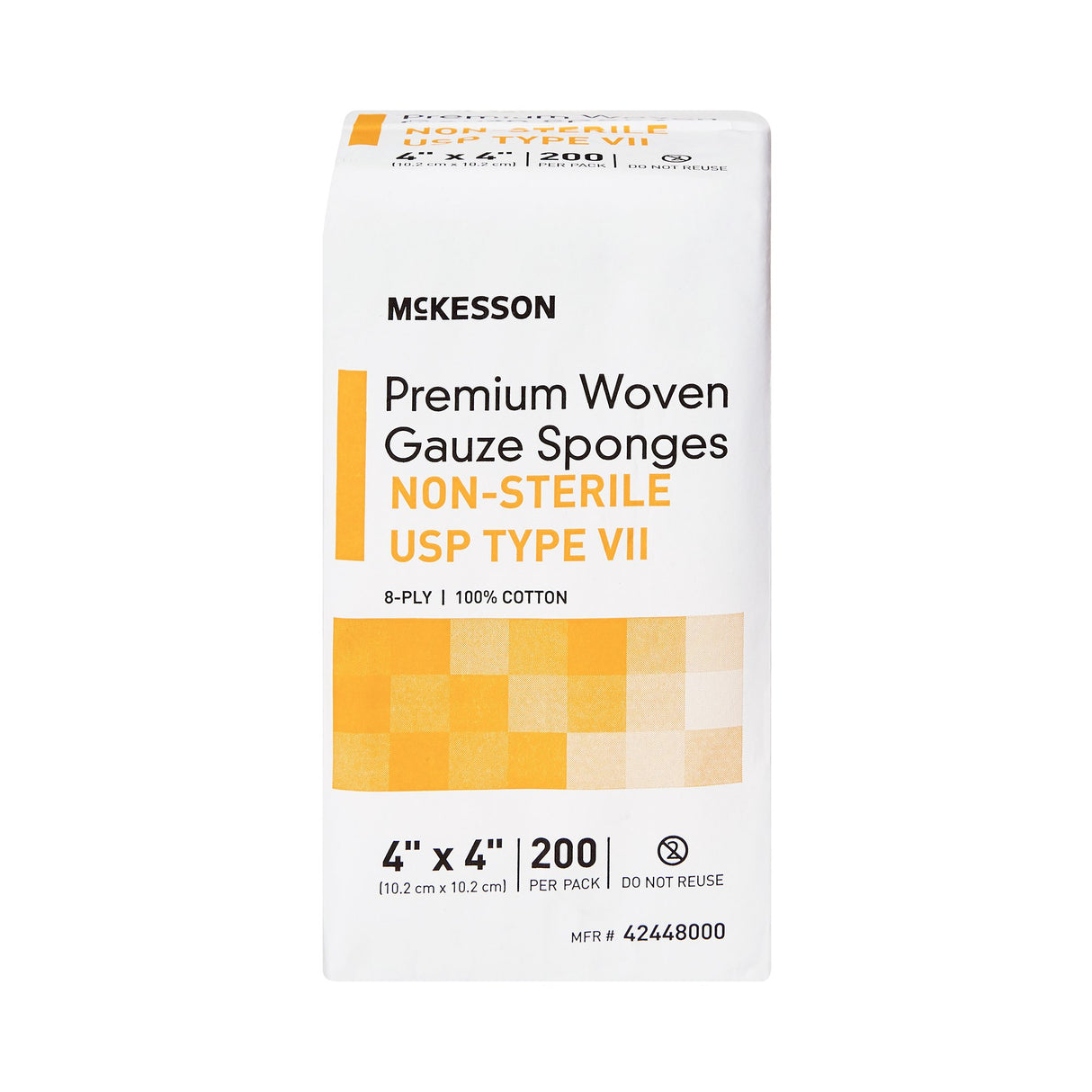 Gauze Sponge McKesson 4 X 4 Inch 8-Ply NonSterile 200 per Pack - BeHope
