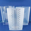 Graduated Container Triangular Polypropylene 32 oz. - BeHope