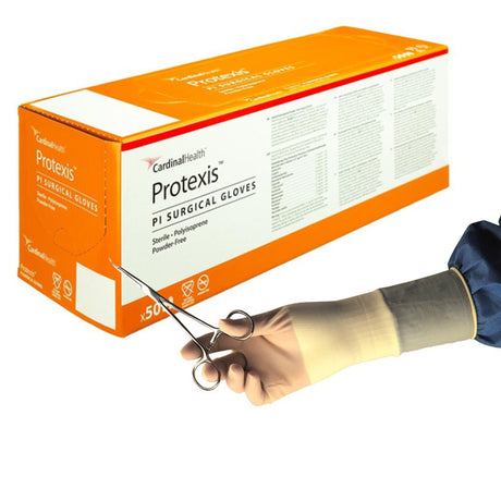 Surgical Glove Protexis™ PI Size 5.5 Sterile Polyisoprene Standard Cuff Length Smooth Ivory Chemo Tested - BeHope