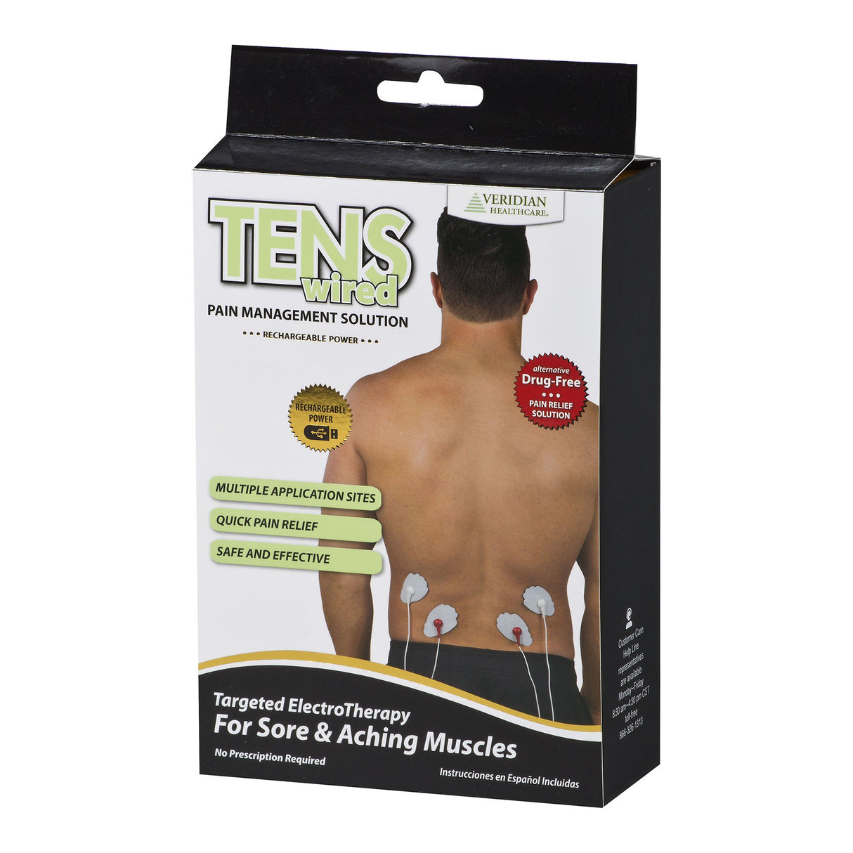 TENS Unit Veridian Healthcare® 2-Channel - BeHope