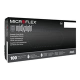 Exam Glove MICROFLEX® MidKnight™ Large NonSterile Nitrile Standard Cuff Length Fully Textured Black Fentanyl Tested - BeHope