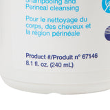 Rinse-Free Shampoo and Body Wash Bedside-Care® 8.1 oz. Pump Bottle Unscented - BeHope