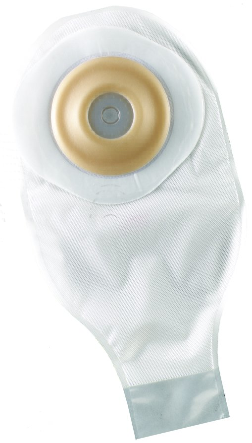 Colostomy Pouch ActiveLife® One-Piece System 12 Inch Length Flat, Pre-Cut 1-1/2 Inch Stoma Drainable - BeHope