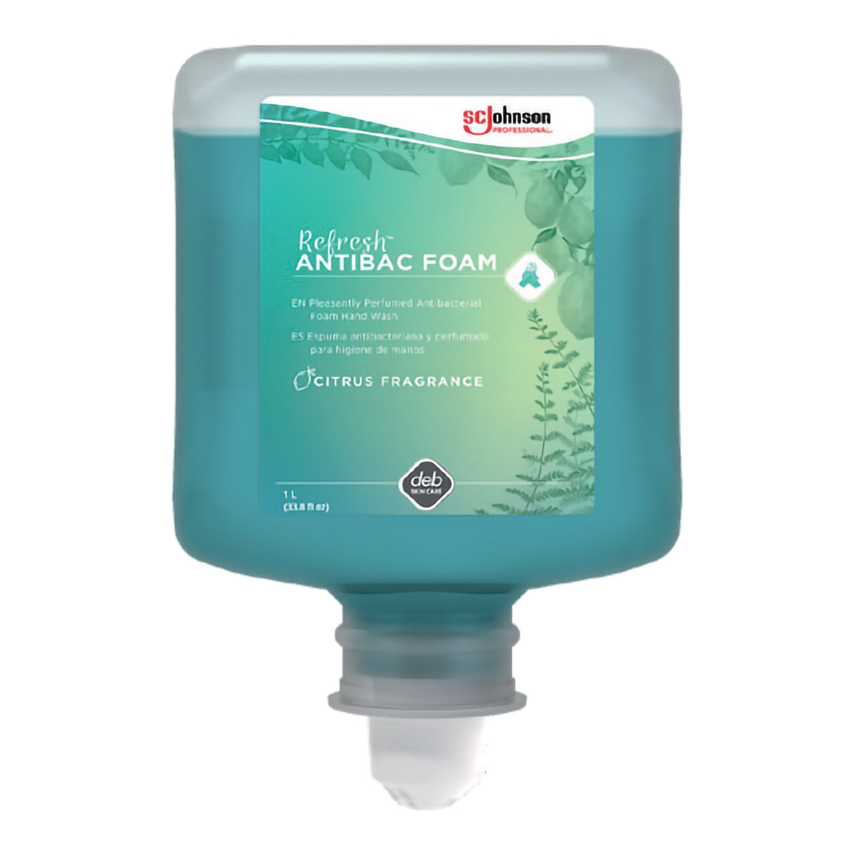 Antibacterial Soap Refresh AntiBac Foam Foaming 1,000 mL Dispenser Refill Bottle Citrus Scent
